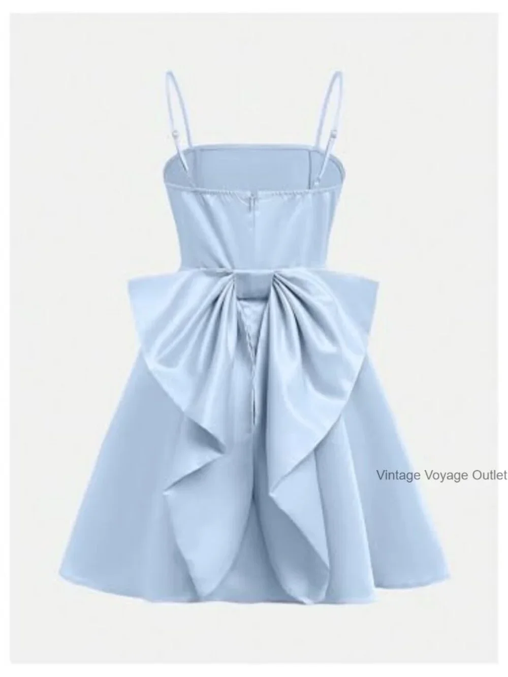 Kids Bow Knot Sleeveless Cami Dress A-Line Flared Mini